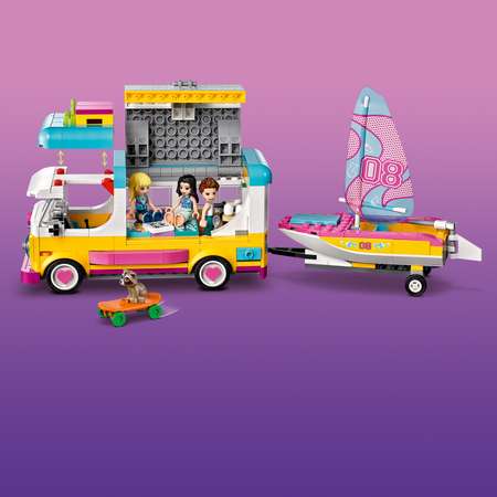 Конструктор LEGO Friends Лесной дом на колесах и лодка блочный