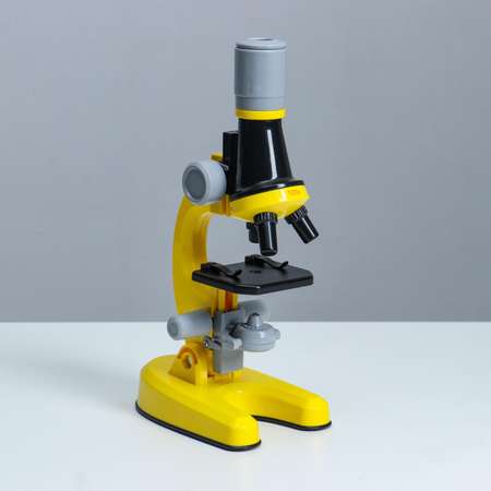 Микроскоп Sima-Land «Юный ботаник» кратность до х1200 желтый подсветка