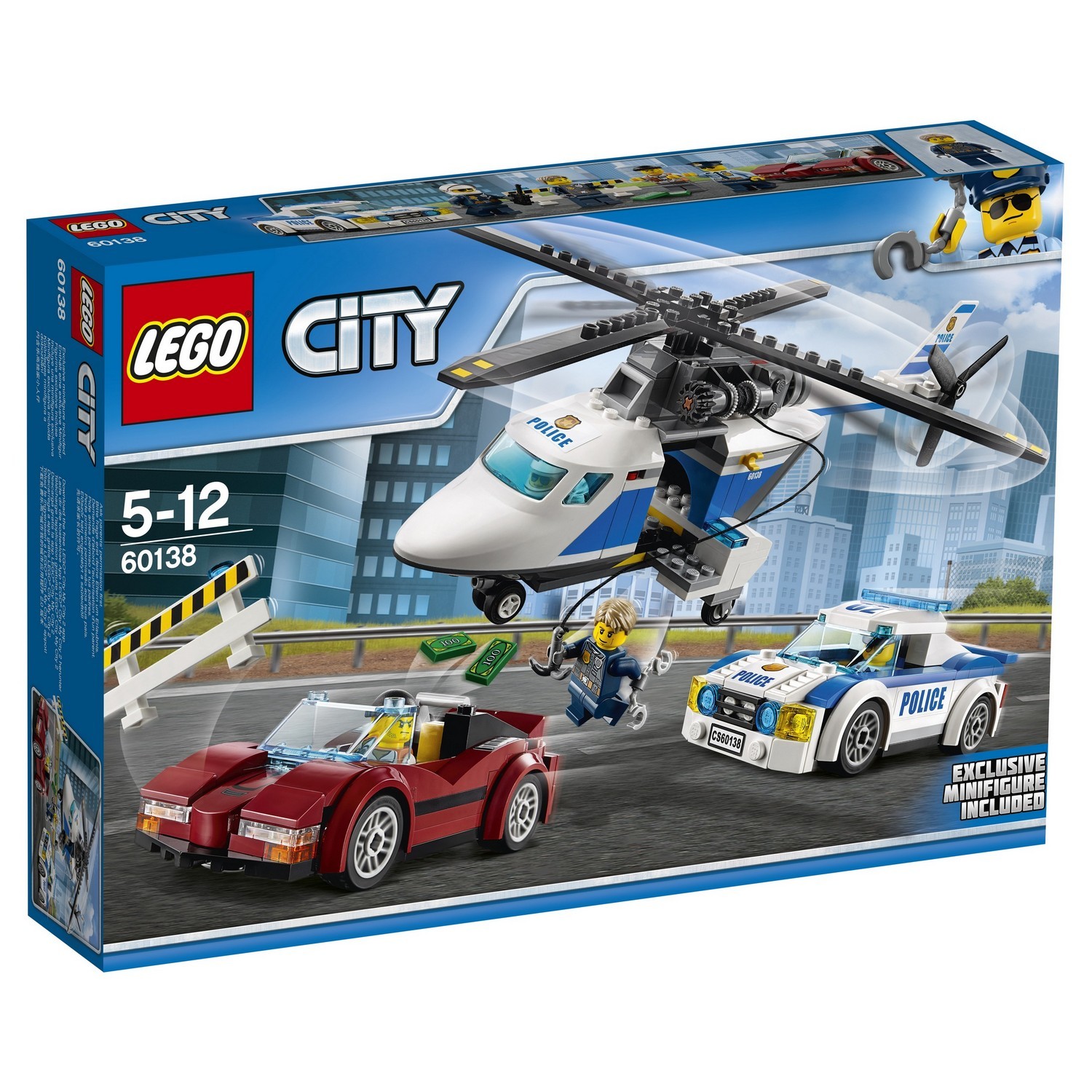 Конструктор LEGO City Police Стремительная погоня (60138) купить по цене  999 ₽ в интернет-магазине Детский мир