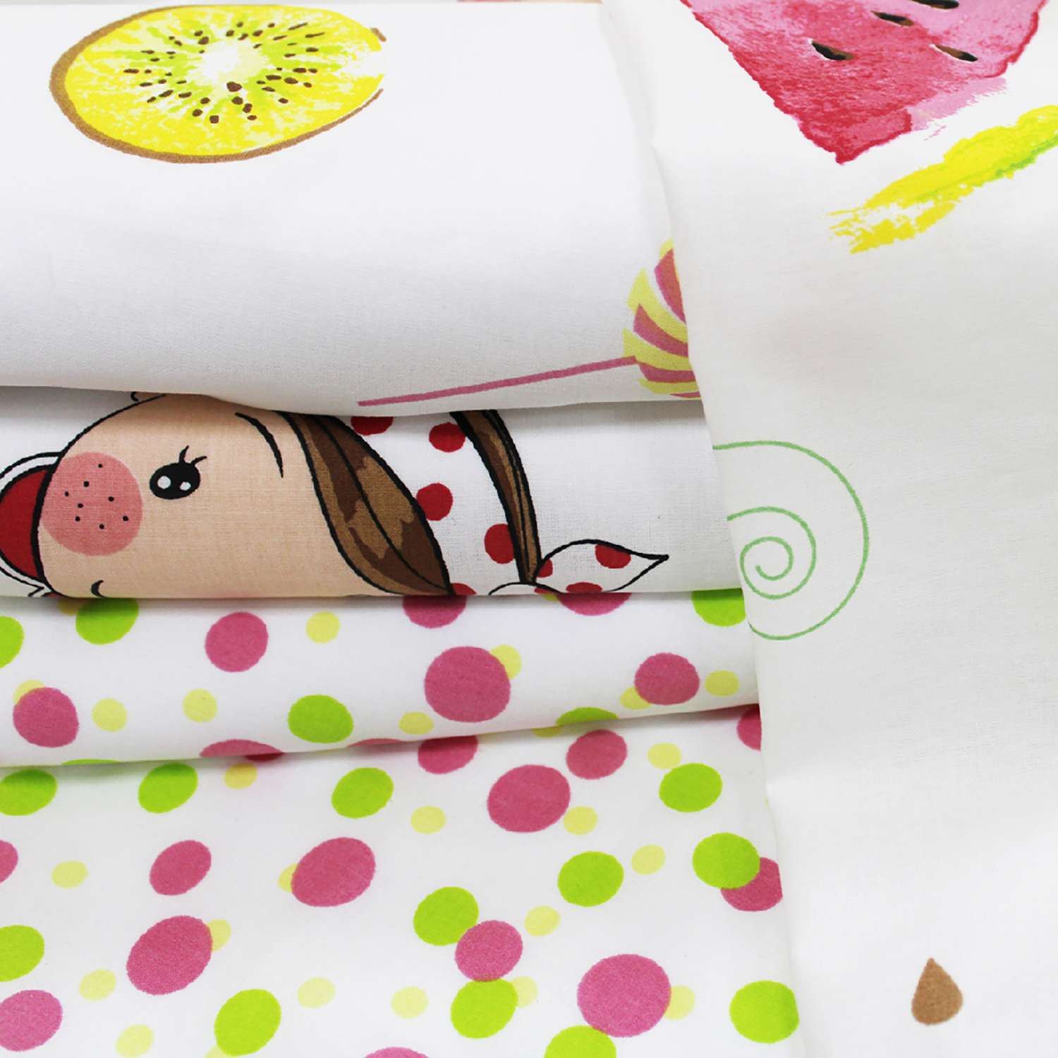 Комплект постельного белья BRAVO kids dreams Девочки-конфетки 1.5 спальный простыня на резинке 90х200 см - фото 3