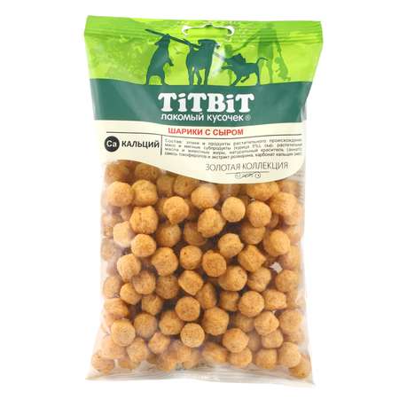 Лакомство для собак Tiibit 95г Золотая коллекция шарики с сыром