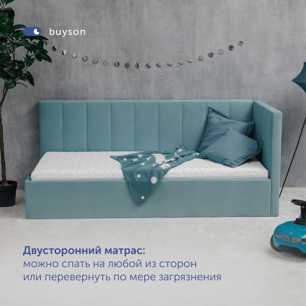 Комплект в кроватку buyson BuyLittle: пенный матрас 70х140 + одеяло 140х105 + подушка - фото 10