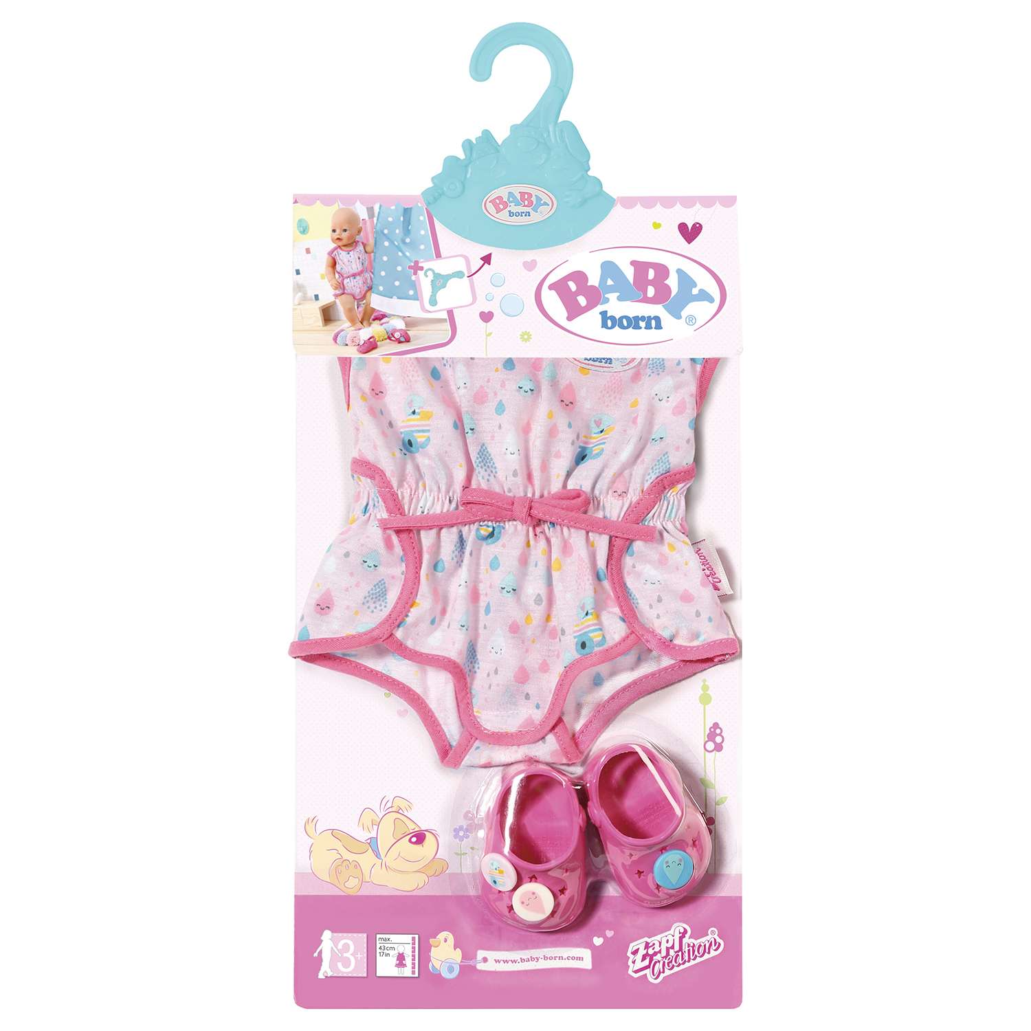 Одежда для куклы Zapf Creation Baby born Пижамка с обувью 824-634 824-634 - фото 2