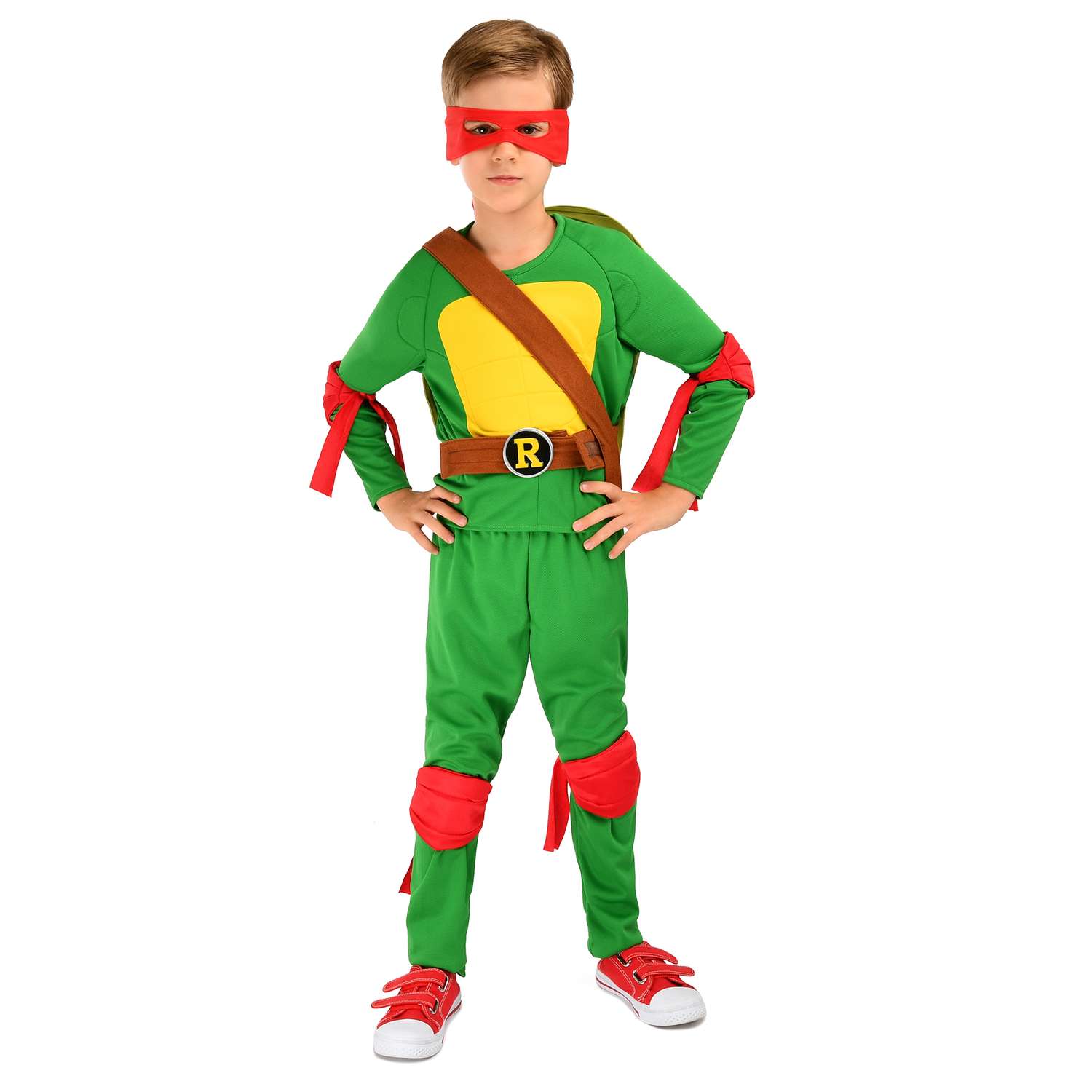 Костюм карнавальный Ninja Turtles(Черепашки Ниндзя) Рафаэль 3-5лет 92-110 55002-XS 55002-XS - фото 1