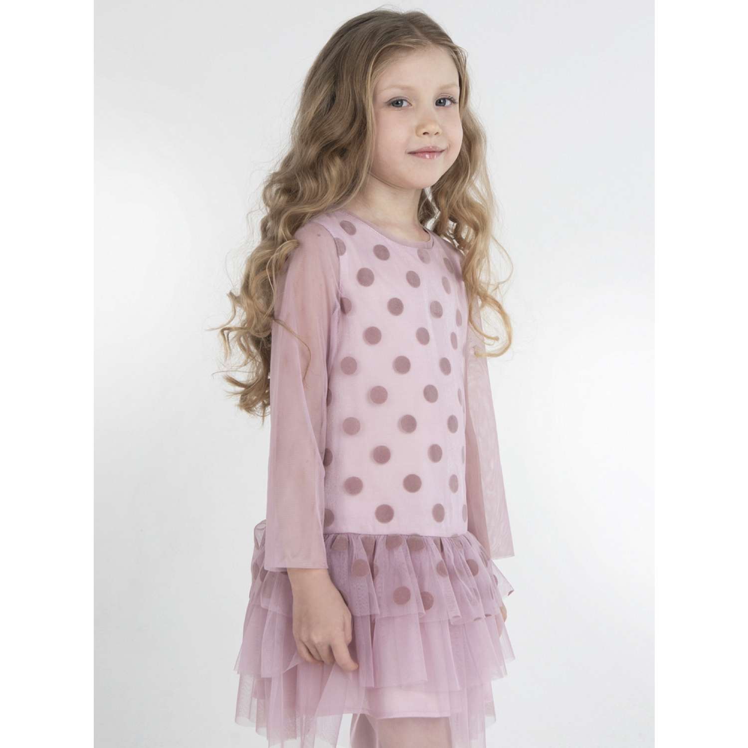 Платье LisaWeta D344 розовый - фото 2