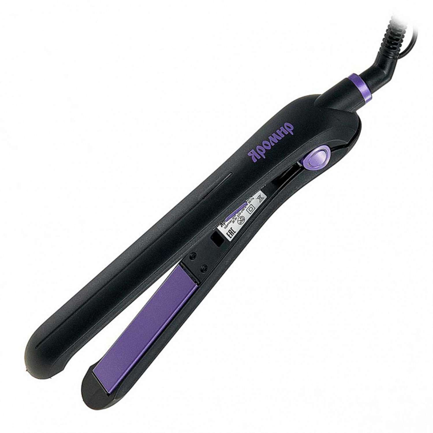 Щипцы для выпрямления волос Яромир ЯР-200 черный с фиолетовым - фото 2
