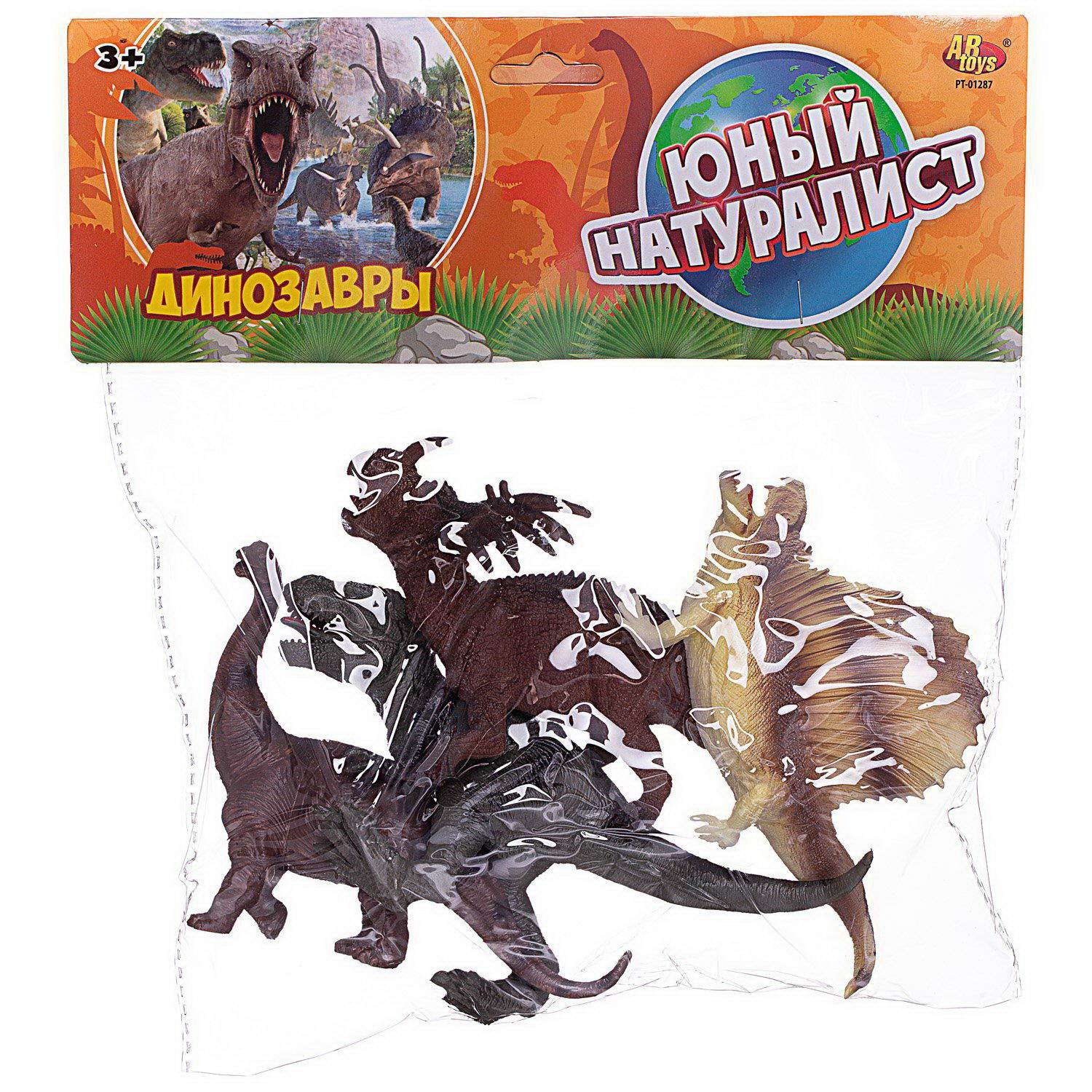 Игровой набор Юный натуралист ABtoys Фигурки динозавров PT-01287 - фото 1