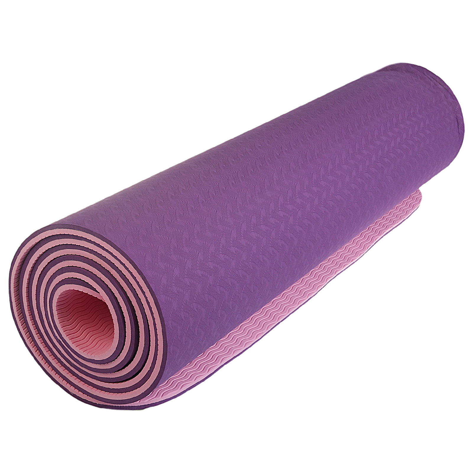 Коврик Sangh Для йоги двухцветный фиолетовый - фото 2