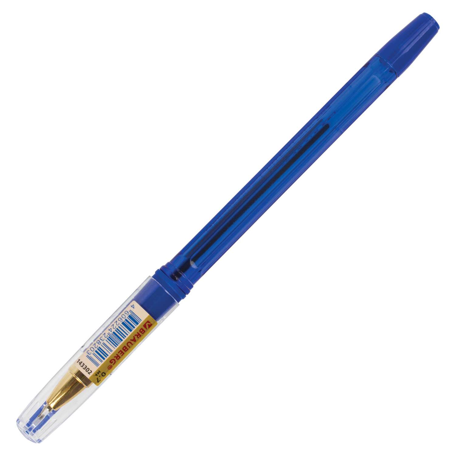 Ручки шариковые Brauberg синие набор 12 штук - фото 5