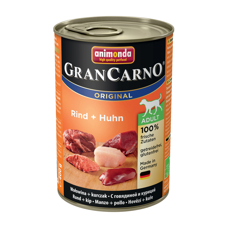 Корм для собак ANIMONDA 400г GranCarno Original с говядиной и курицей консервированный - фото 1