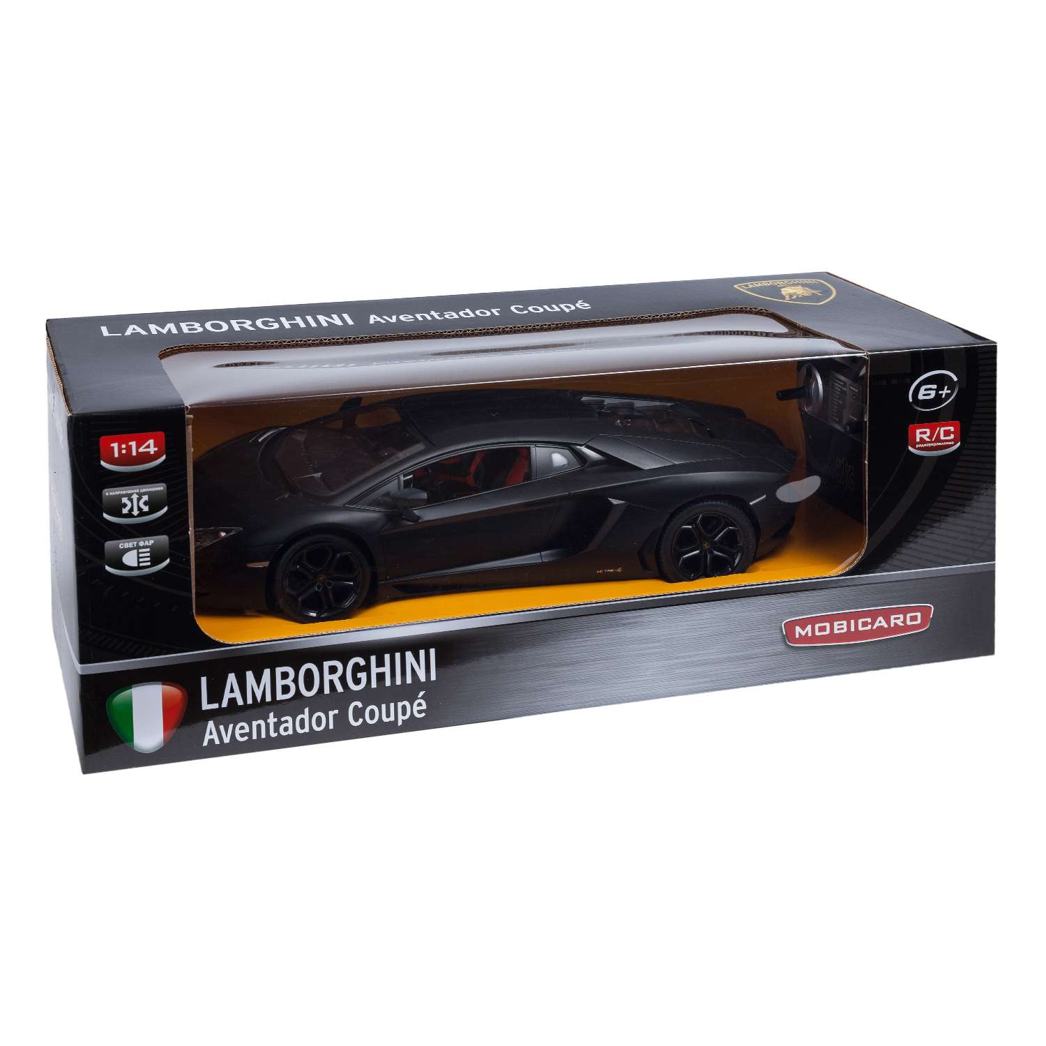 Машинка на радиоуправлении Mobicaro Lamborghini LP700 1:14 34 см Черная - фото 2