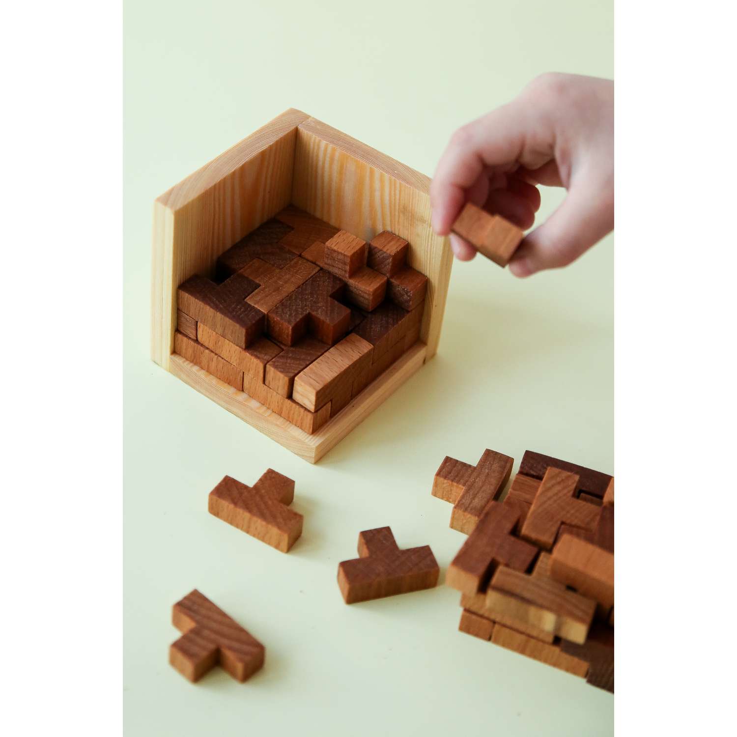 Головоломка KRONA куб деревянный - фото 8