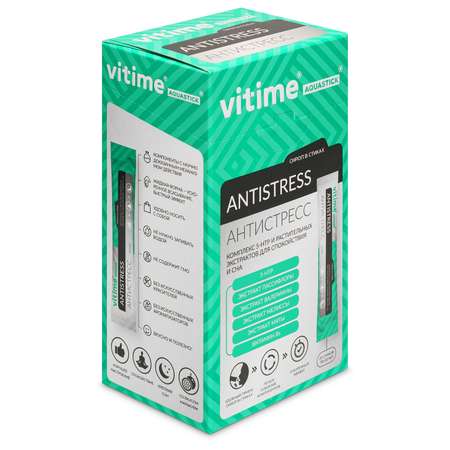 Биологически активная добавка VITime Aquastick Antistess сироп 10стиков