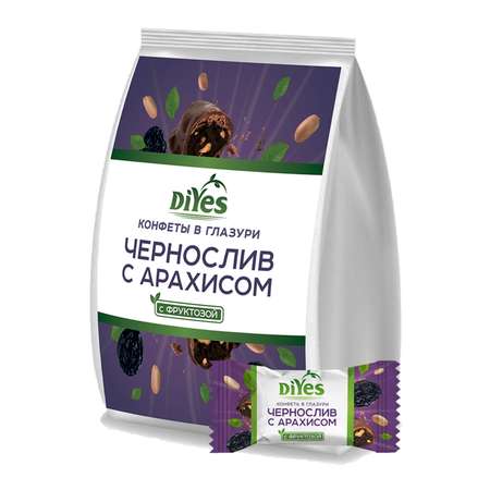 Конфеты DiYes чернослив-арахис в кондитерской глазури 250г