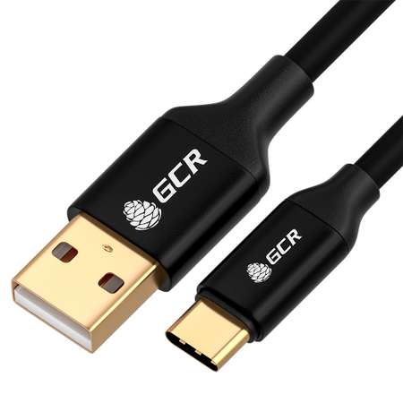 Кабель USB GCR 1.5m TypeC быстрая зарядка GCR-52167