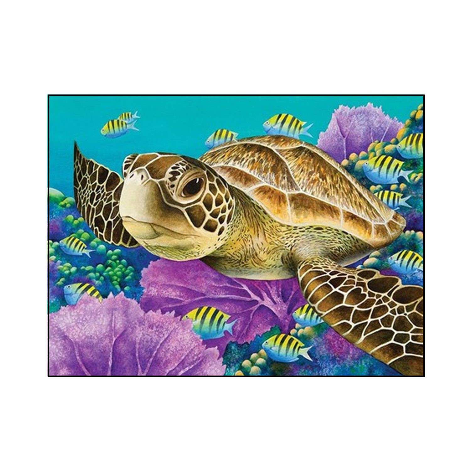 Алмазная мозаика Seichi Морская черепашка 30х40 см - фото 2