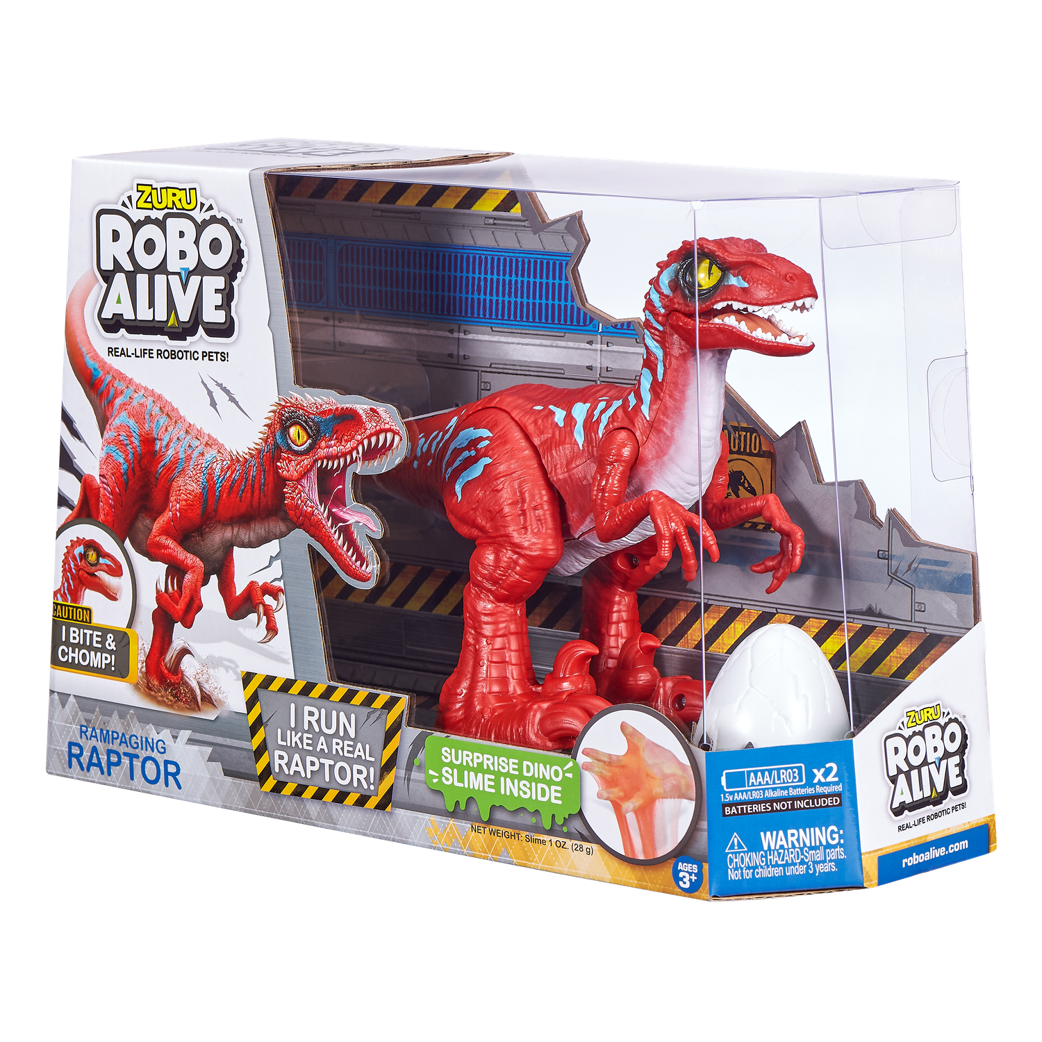 Игрушка ROBO ALIVE Zuru Raptor Зеленый 25289B - фото 10