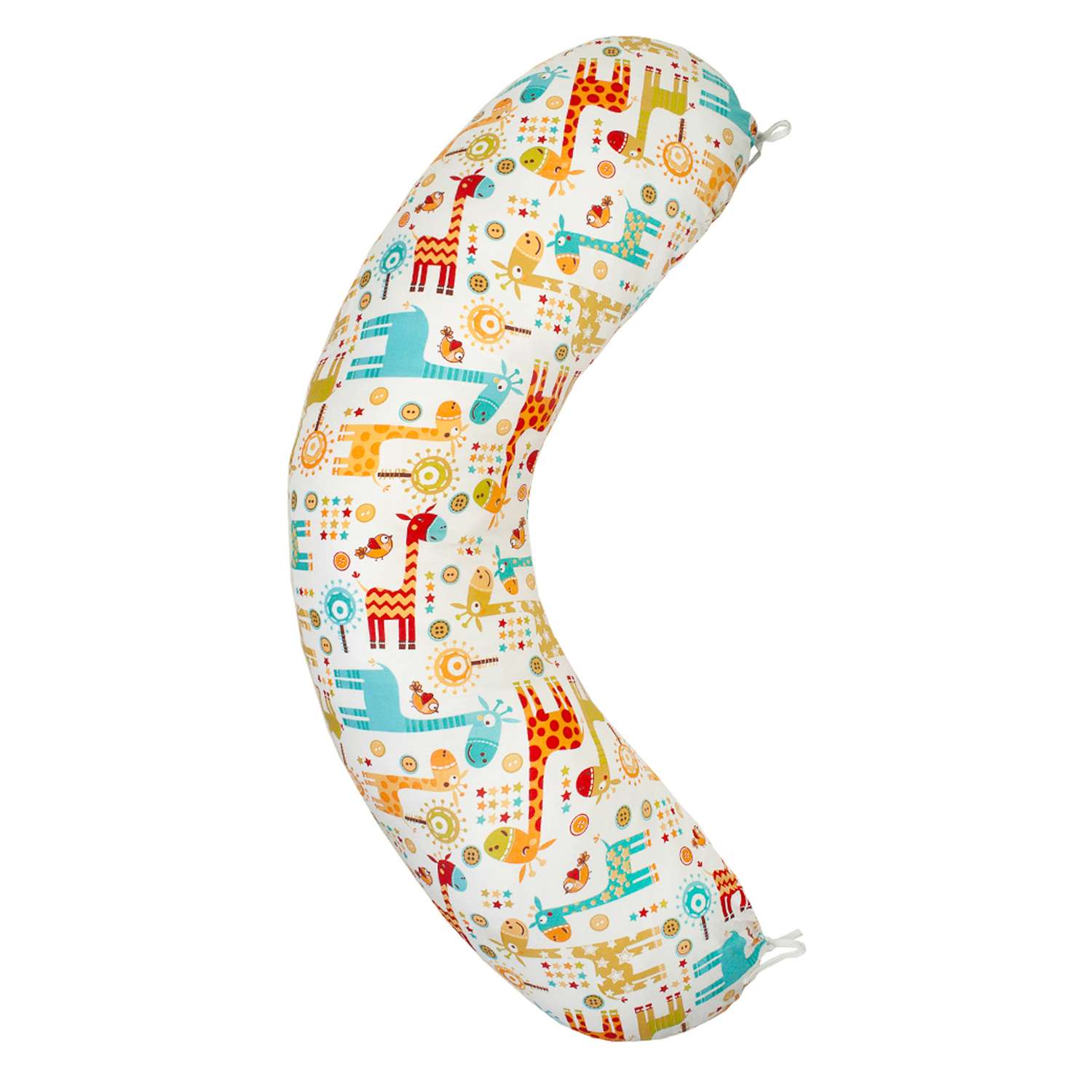 Наволочка к подушке для беременных Amarobaby Жирафики Бирюзовый - фото 1