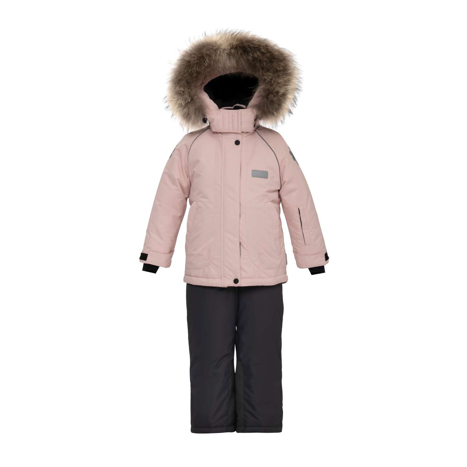 Куртка и полукомбинезон Stylish AMADEO AKP-081A-розовый - фото 1
