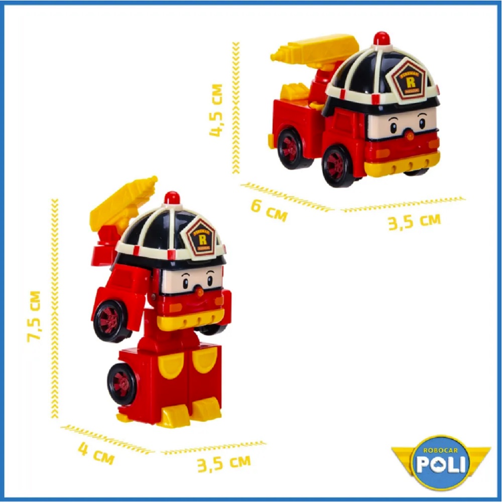 Игровой набор Robocar Poli ТОТОША Мини трансформер спасатель - фото 5