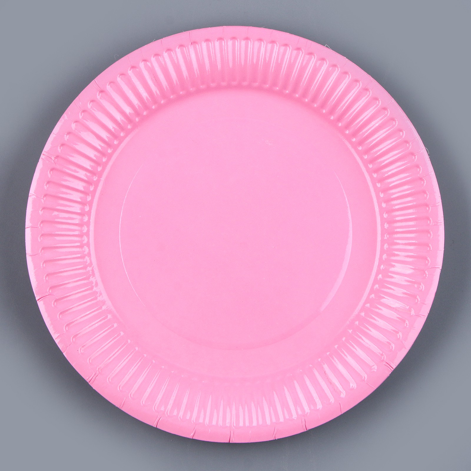 Набор бумажной посуды Страна карнавалия 6 тарелок 6 стаканов цвет розовый - фото 2