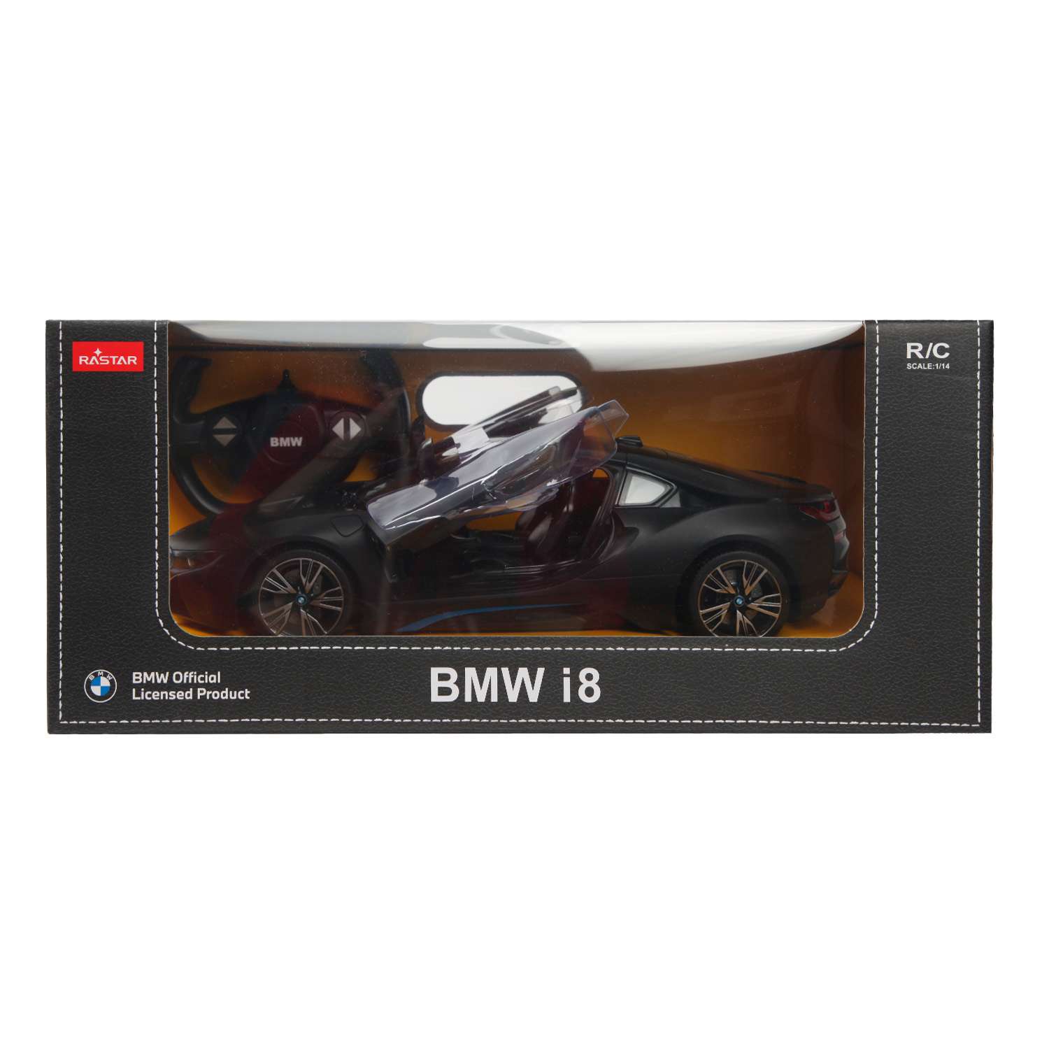 Машина Rastar РУ 1:14 BMW i8 Черная 71010 - фото 2