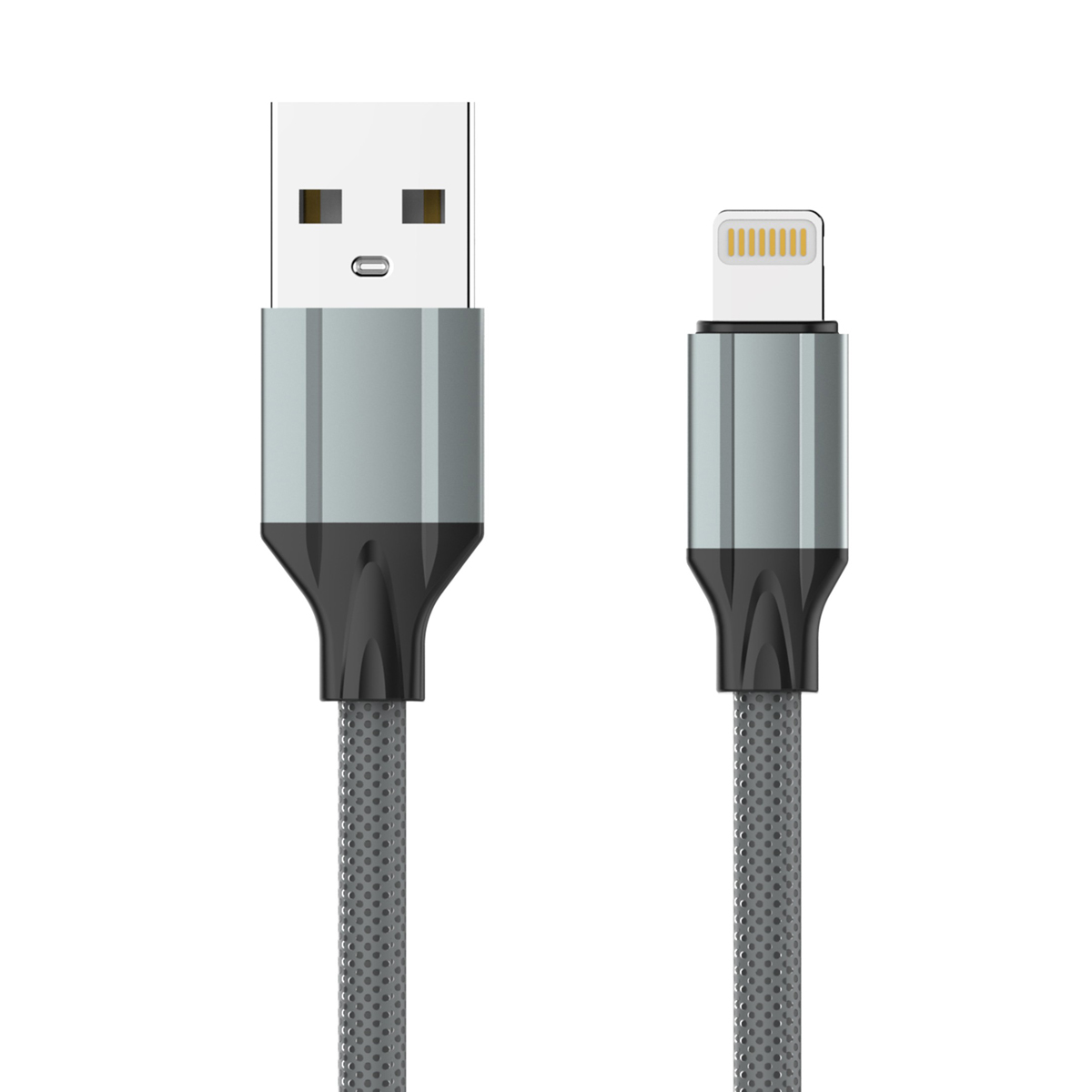 Кабель USB-Lightning LDNIO LS441 1м / 2.4 А / медь 86 жил / серый - фото 3