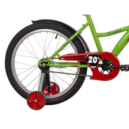 Велосипед 20 зеленый. NOVATRACK STRIKE