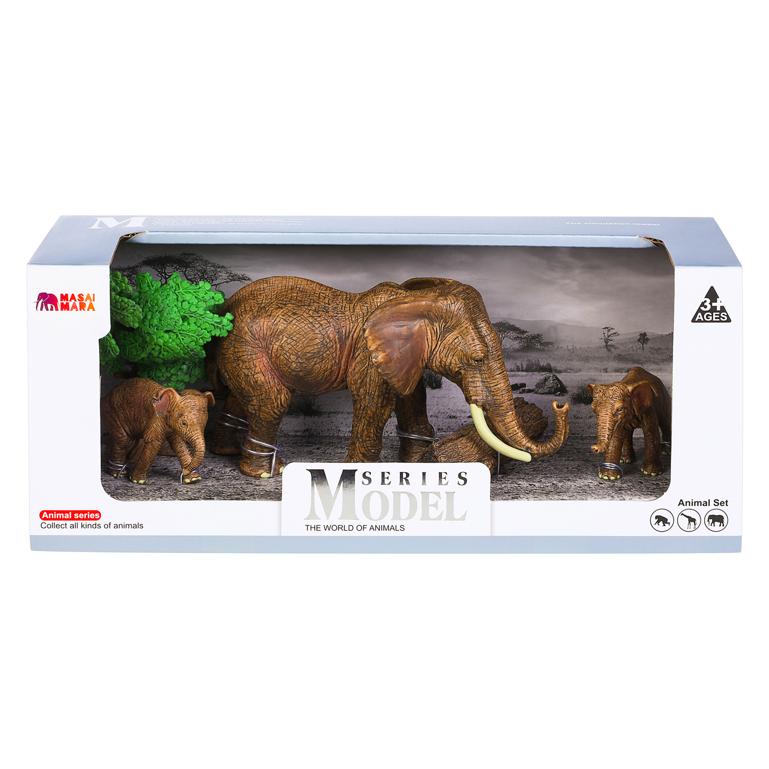 Игрушка фигурка Masai Mara Семья слонов Мир диких животных MM211-232 купить  по цене 1986 ₽ в интернет-магазине Детский мир