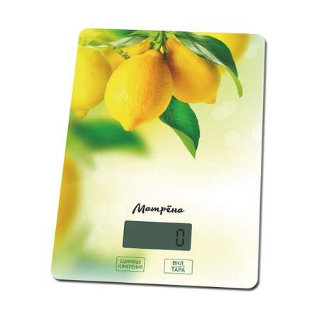 Весы кухонные электронные Матрена MA-037 до 7 кг лимон