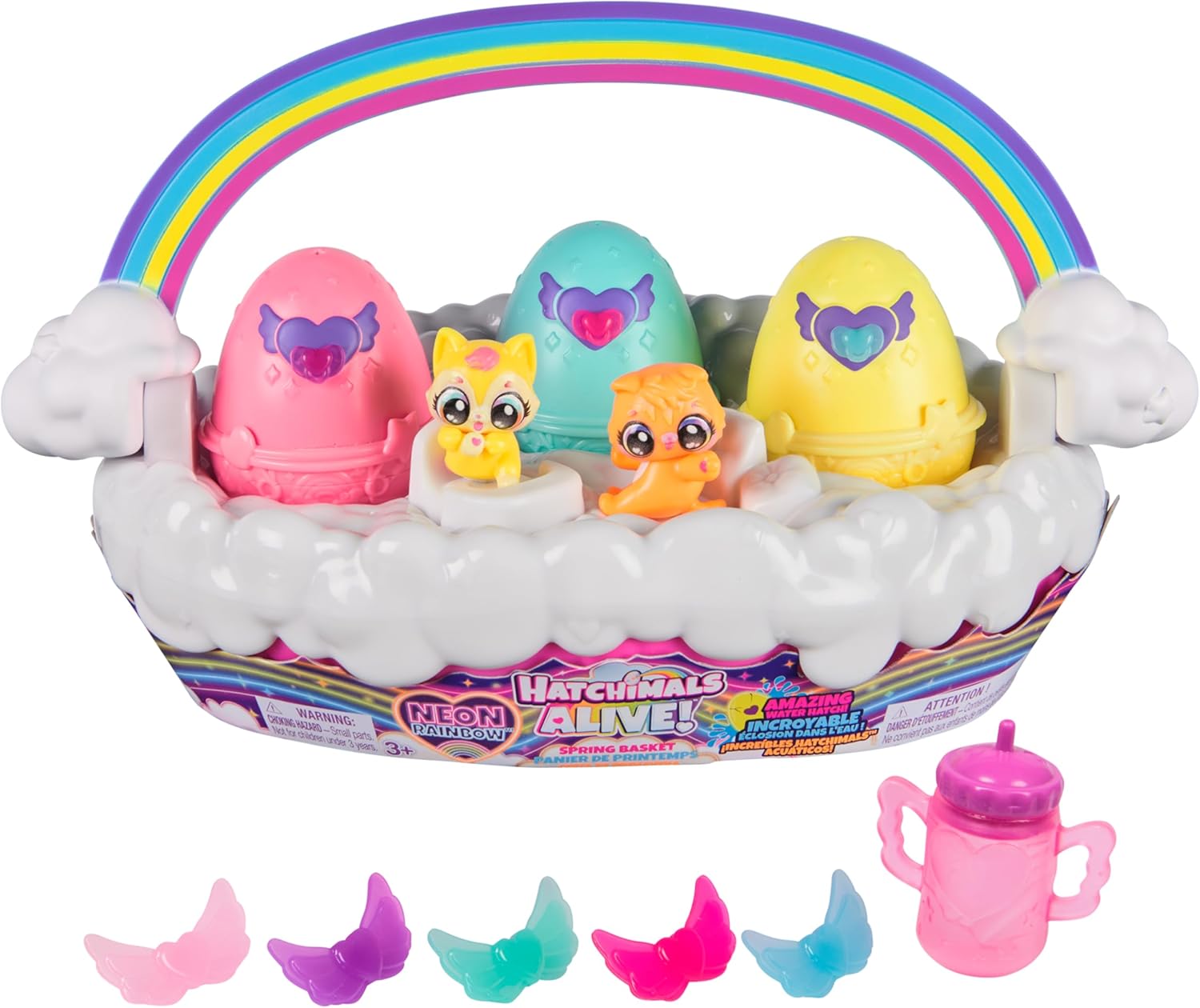 Игровой набор Hatchimals Неоновая Радужная Корзина - фото 1