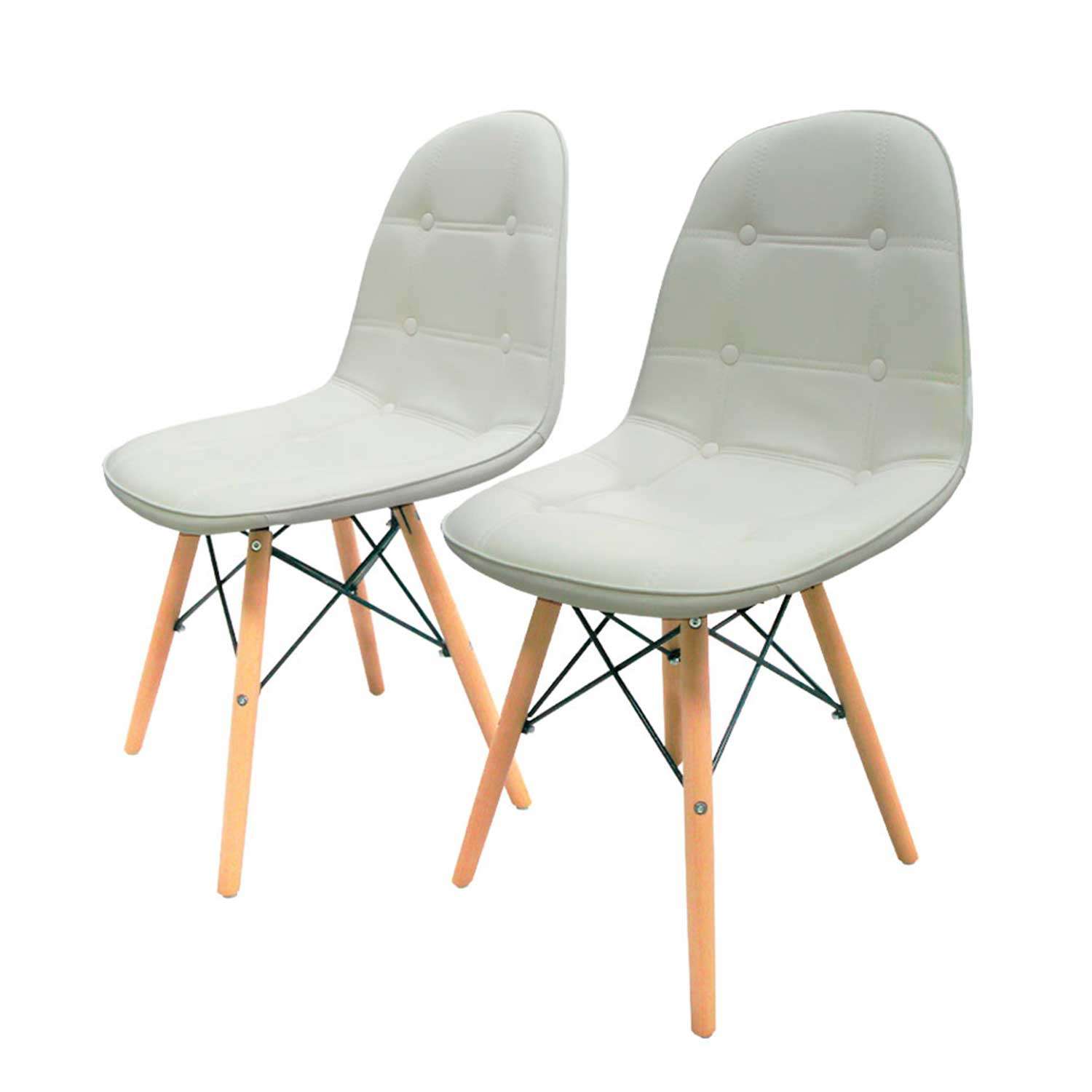Набор стульев мягких 2шт SOKOLTEC HW9002-2WH - фото 1