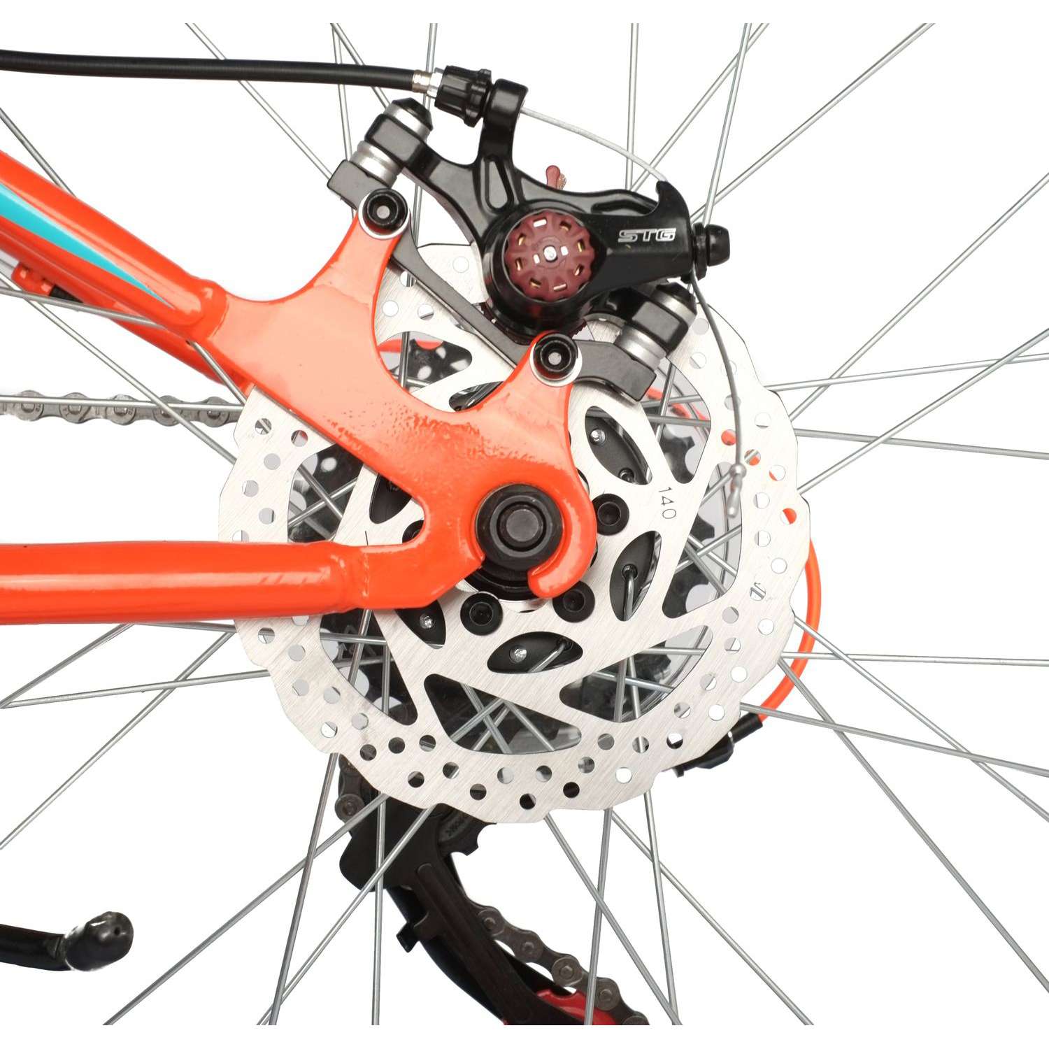 Велосипед 24 оранжевый NOVATRACK EXTREME6.D - фото 7
