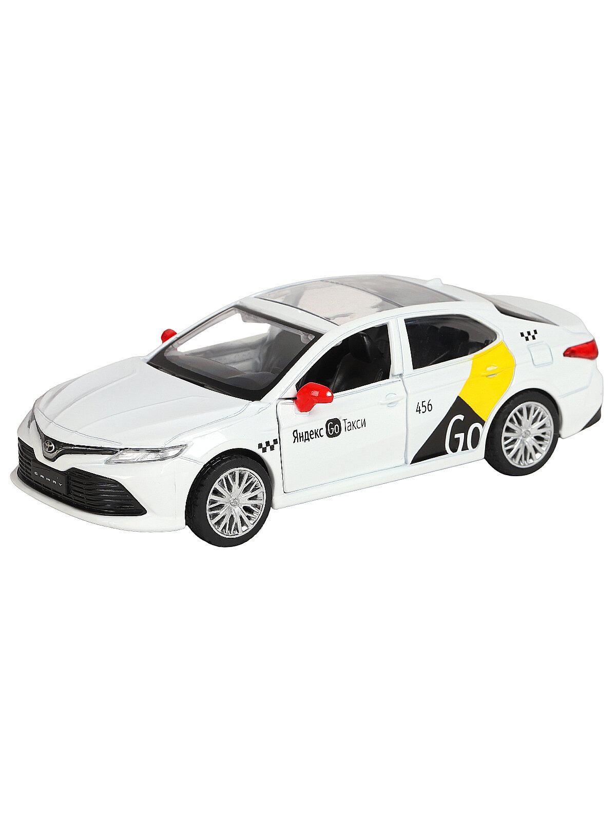 Машинка металлическая Яндекс GO 1:43 Toyota Camry озвучено Алисой цвет белый JB1251484 - фото 5