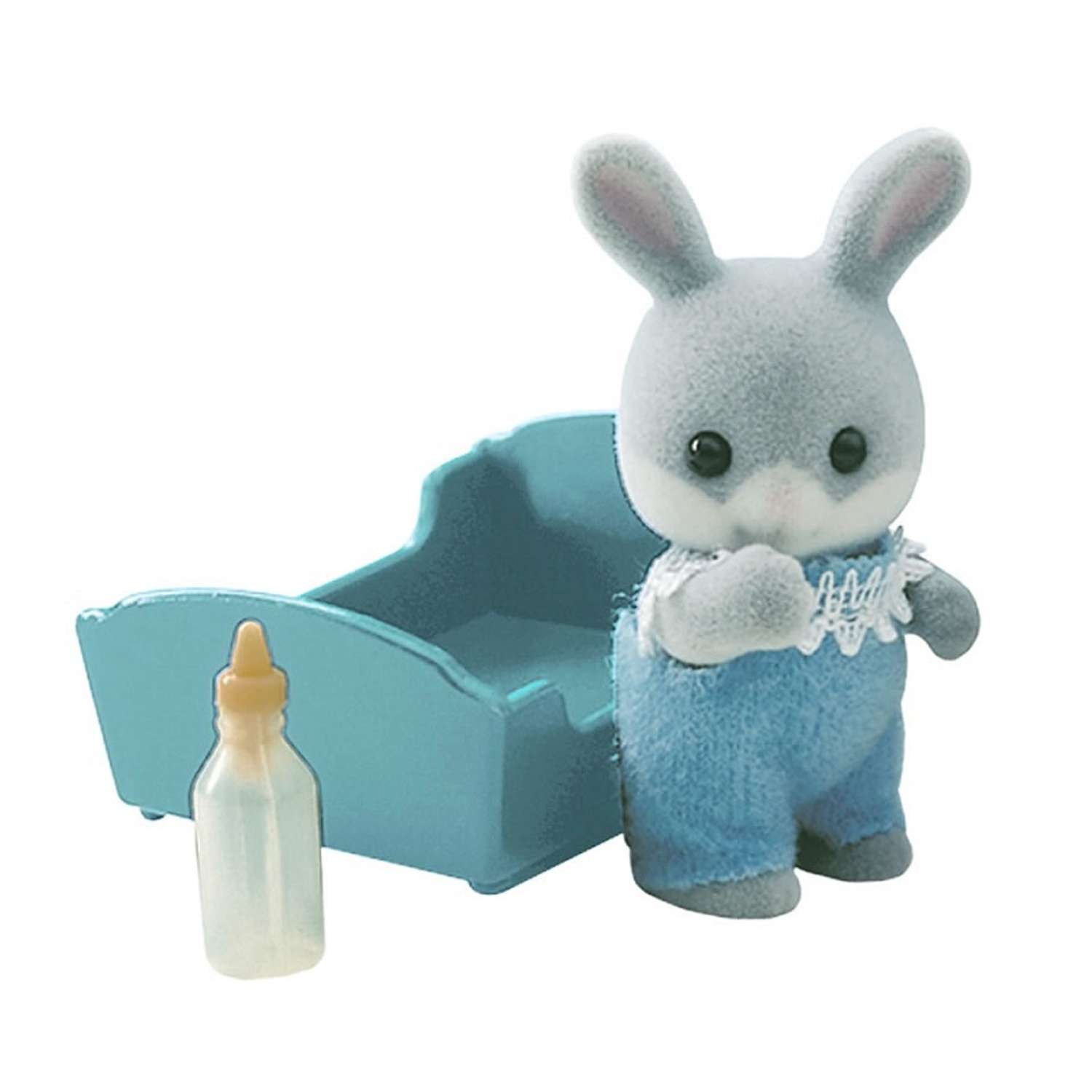 Малыш серый кролик Sylvanian Families 3405 (в голубом) - фото 1