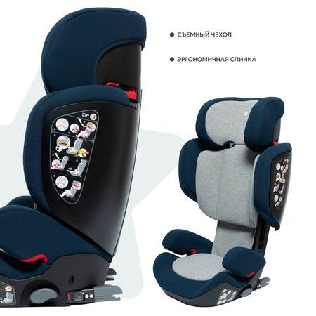 Автокресло Olsson Aurora Fix Sport Bluberry Isofix 2/3 (15-36 кг)