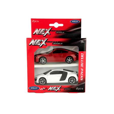 Набор WELLY Модели машин 1:43 Porsche 911 Carrera S и Audi R8 Coupe