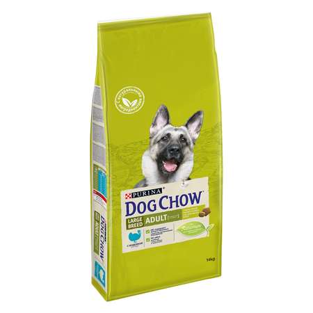Корм для собак Dog Chow крупных пород с индейкой 14кг