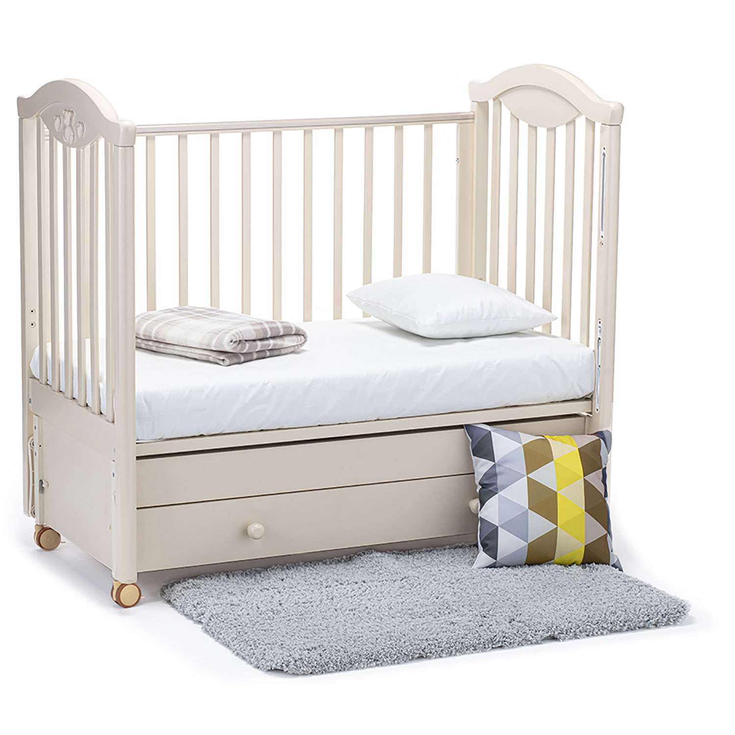 Кровать Nuovita Lusso Swing с продольным маятником Avorio/Слоновая кость - фото 17
