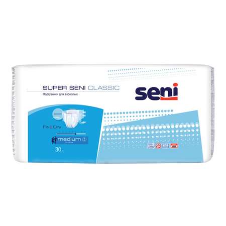 Подгузники для взрослых Seni Super Classic Medium 30шт