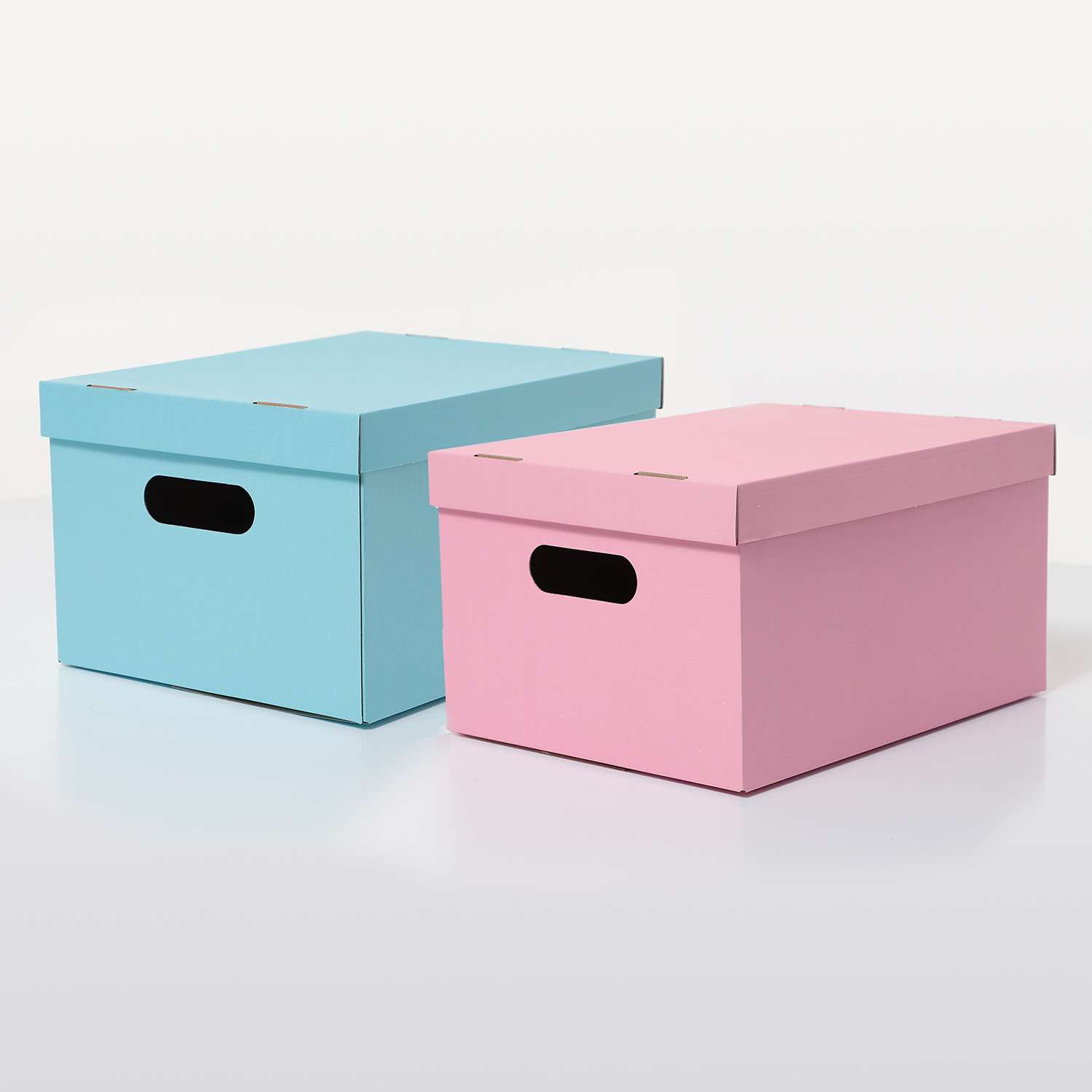 Коробка для хранения Детская Вселенная Картонная розовая и голубая - фото 1