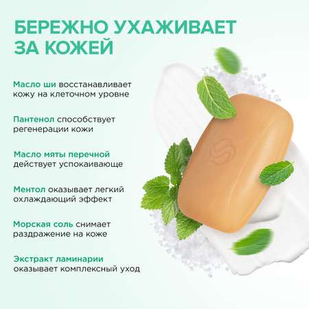 Натуральное туалетное мыло SYNERGETIC Ассорти 4шт по 90гр