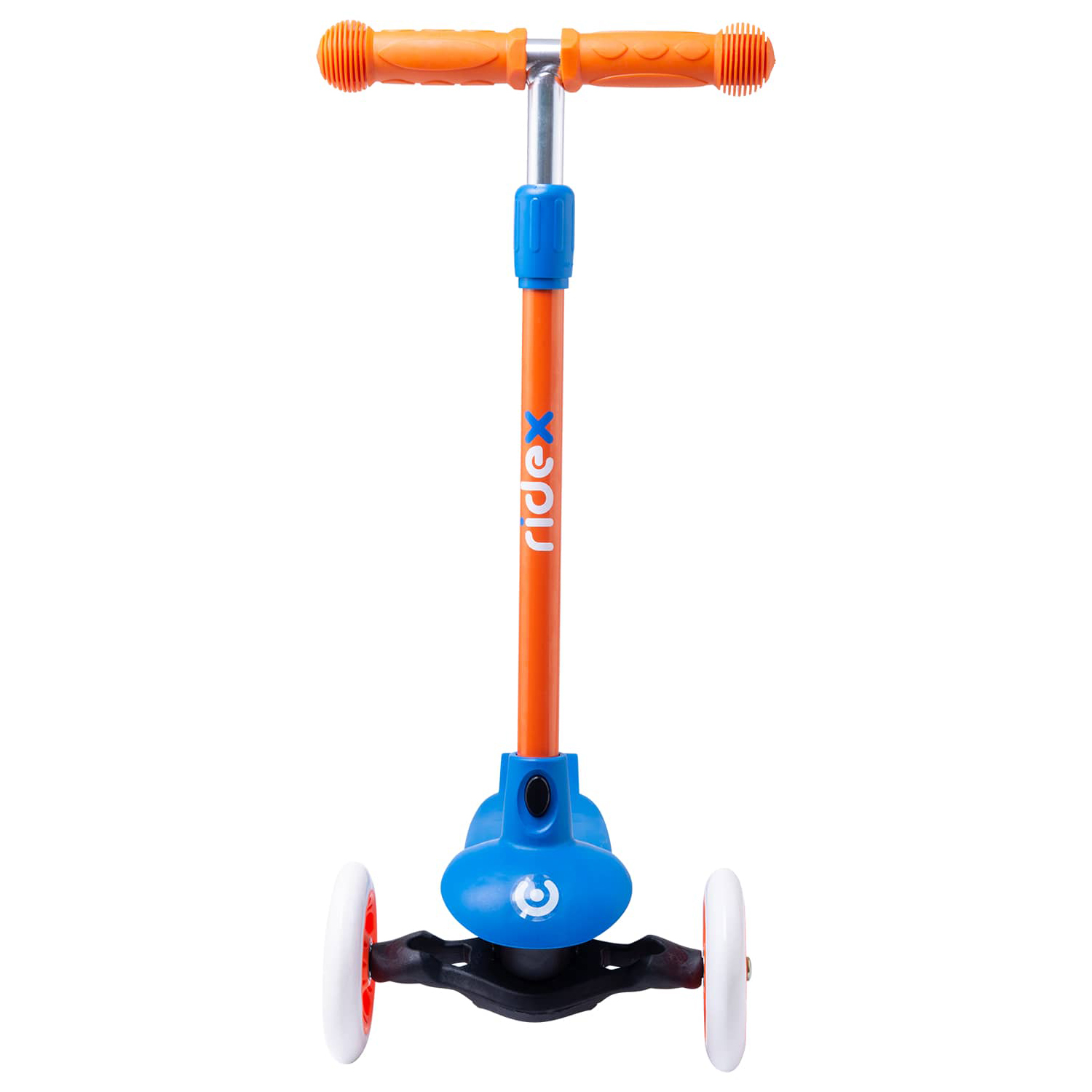 Самокат RIDEX трехколесный 3 wheels scooter Hero 120/80 blue/orange - фото 3