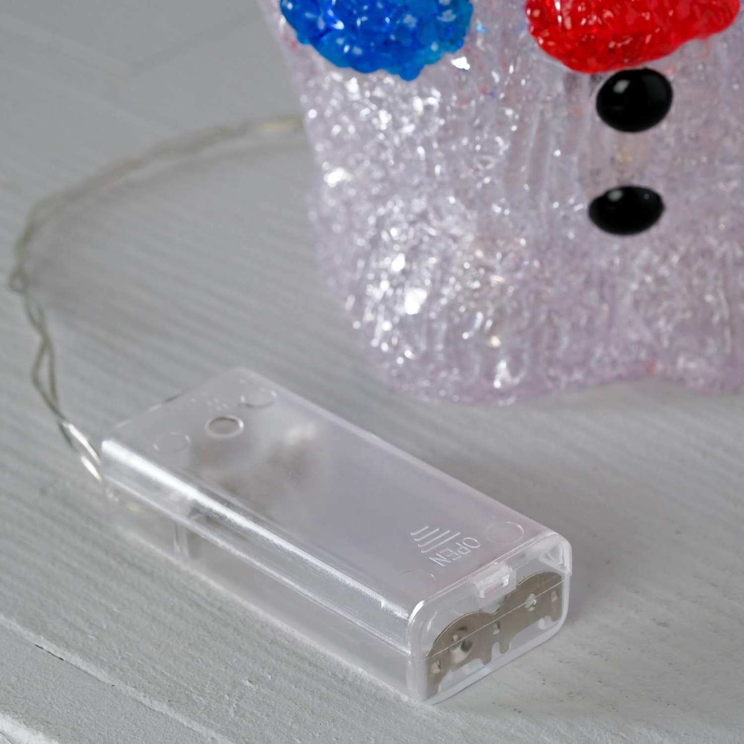 Светодиодная фигура Luazon «Снеговик» батарейки ААх2 не в комплекте свечение белое - фото 3