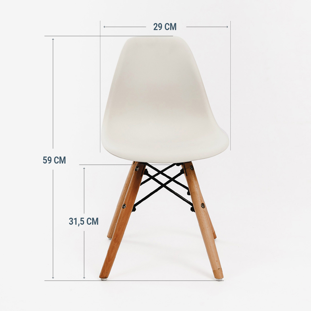 Стул детский DERSTUHL 110 Wood Eames белый - фото 5