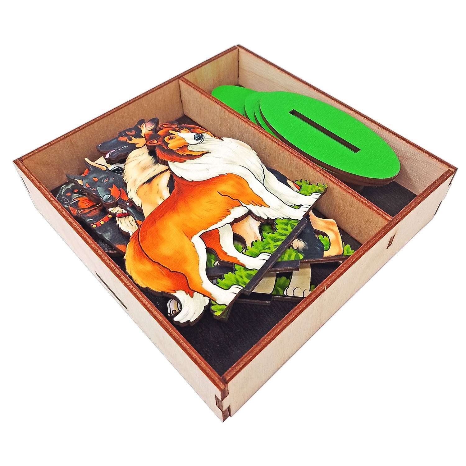 Игровой набор в коробке Нескучные игры Собаки служебные дерево - фото 2