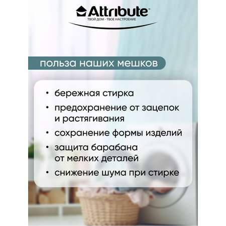 Мешок для деликатной стирки ATTRIBUTE 50х40см