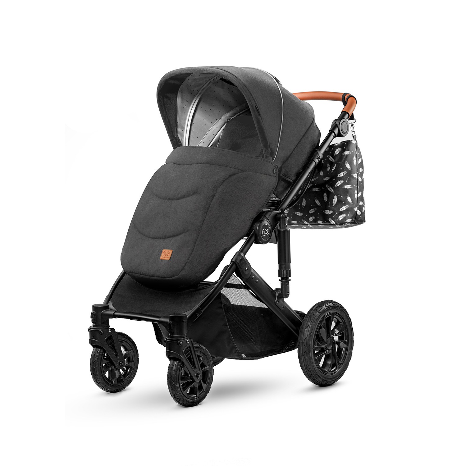 Коляска 2в1 Kinderkraft Prime 2020 Black - фото 7