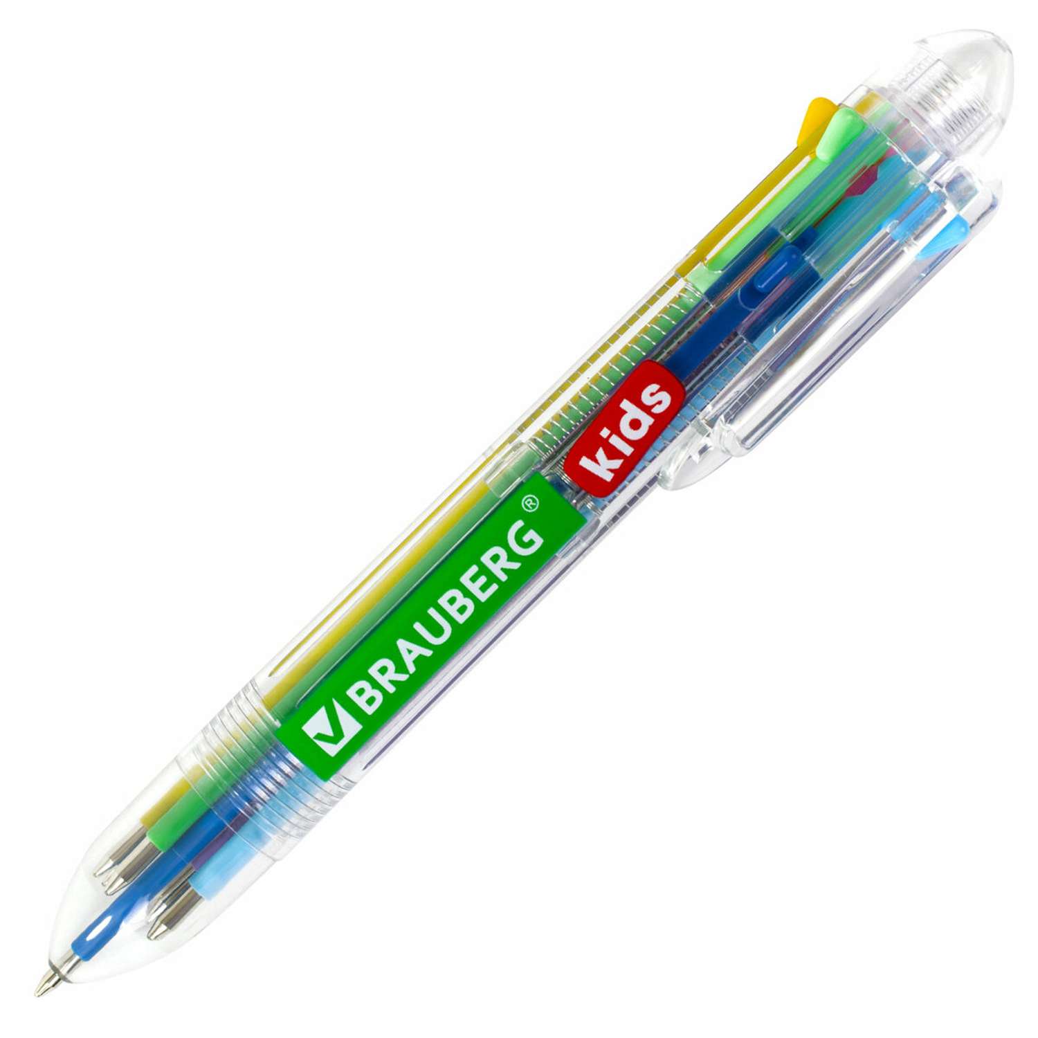 Ручка многоцветная Brauberg шариковая автоматическая 8 цветов - фото 2