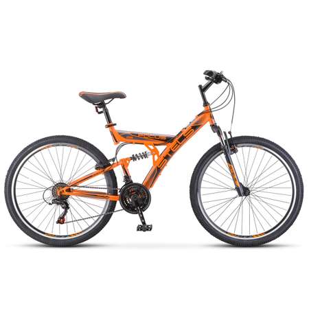 Велосипед STELS Focus V 26 18-sp V030 18 Оранжевый/чёрный
